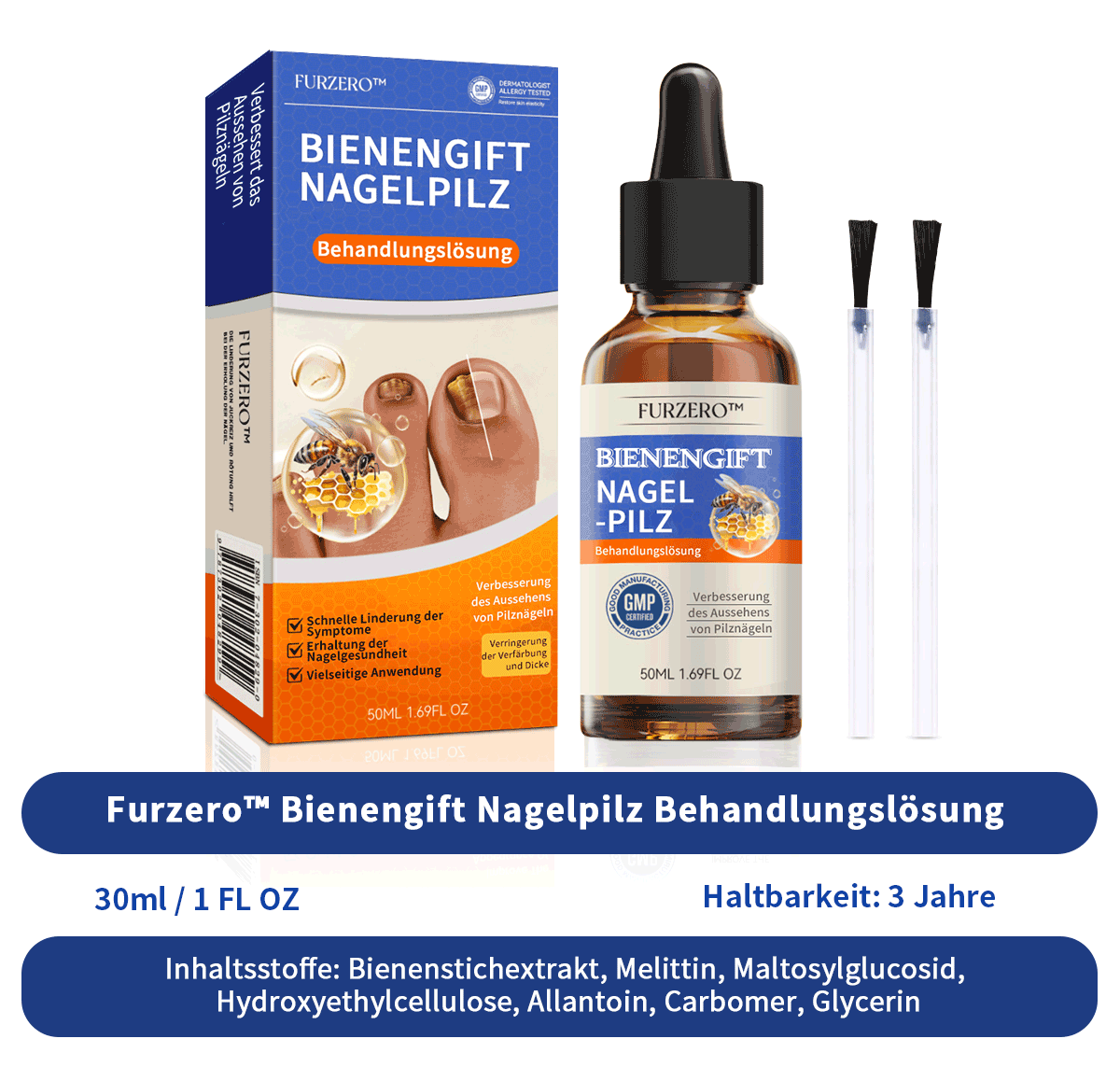 🌟🌟Furzero™ méhméreg körömgomba kezelési megoldás:Teljesen megoldja a körömgomba problémát🐝🐝