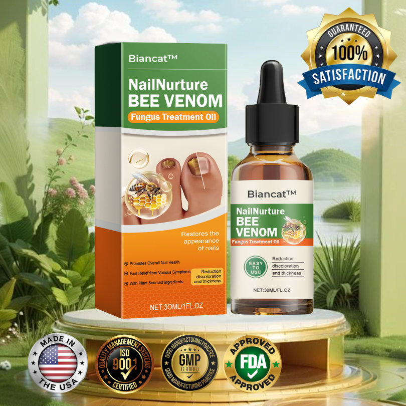 Biancat™ NailNurture Méhméreg Gombakezelő Olaj -👨⚕️ Az Amerikai Bőrgyógyászati Akadémia (AAD) által jóváhagyott termék.