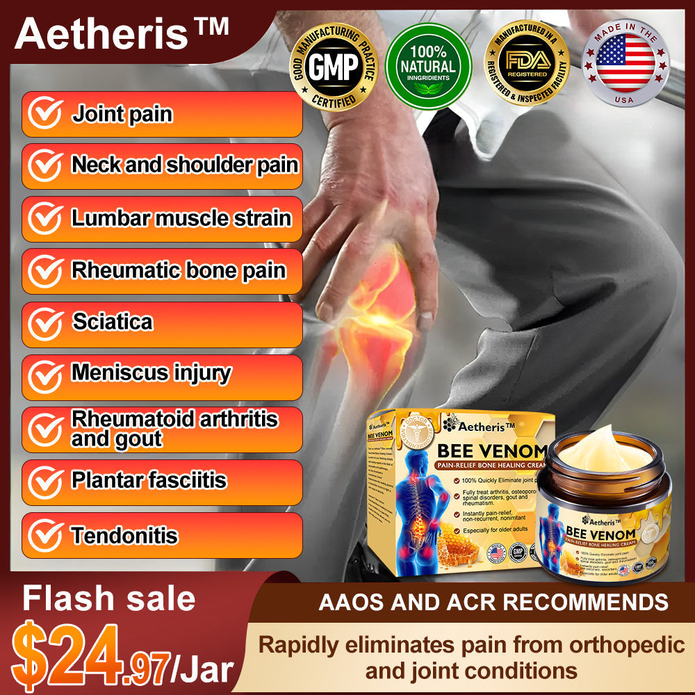 Aetheris™ Bee Venom Arthritis Therapy Cream (kifejezetten idősebb felnőtteknek és az AAOS ajánlja)