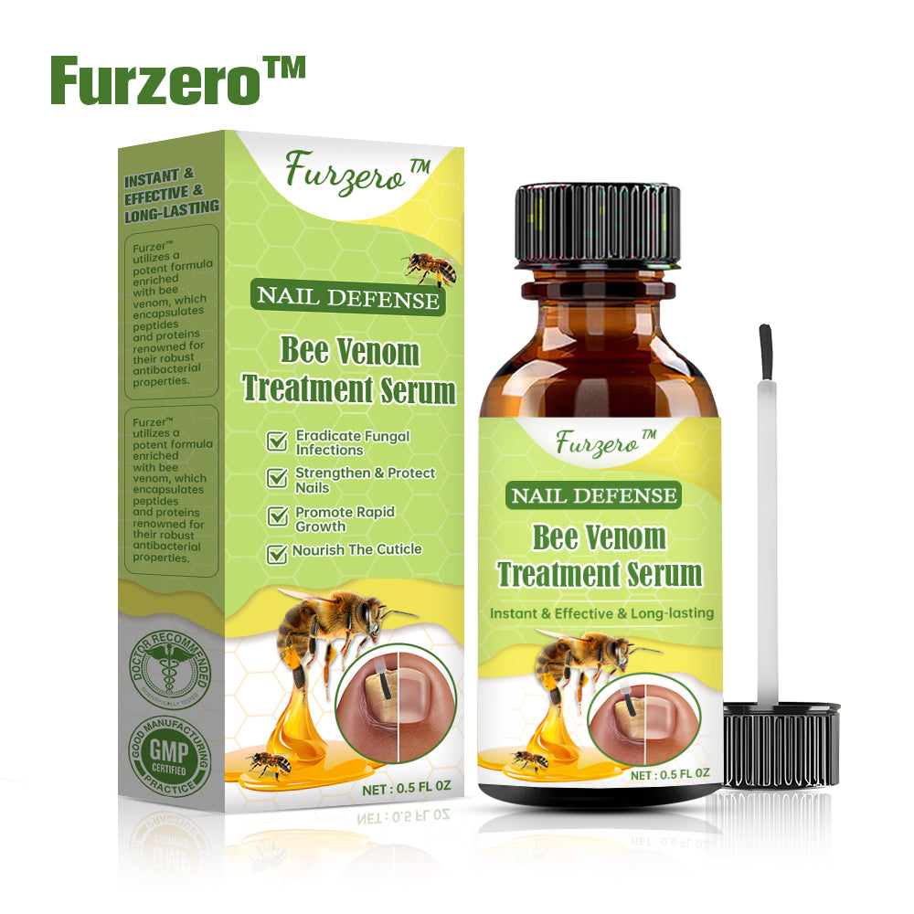 👩‍⚕️Furzero™ Nail Defense Bee Venom Treatment Serum (Mindenféle körömbetegségre✅Az egészségesebb körömnövekedésért)