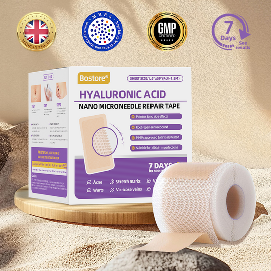 A bőr bizalmának kezdete itt van ✅ Bosstore® Hialuronsav Nano Mikrotűs Javító Tapasz ✴️ Különféle hegekre, striákra, foltokra, keloidokra, keratózisra, aknéra, égési sérülésekre, szemölcsökre, bőrcímkékre és visszértágulatokra.