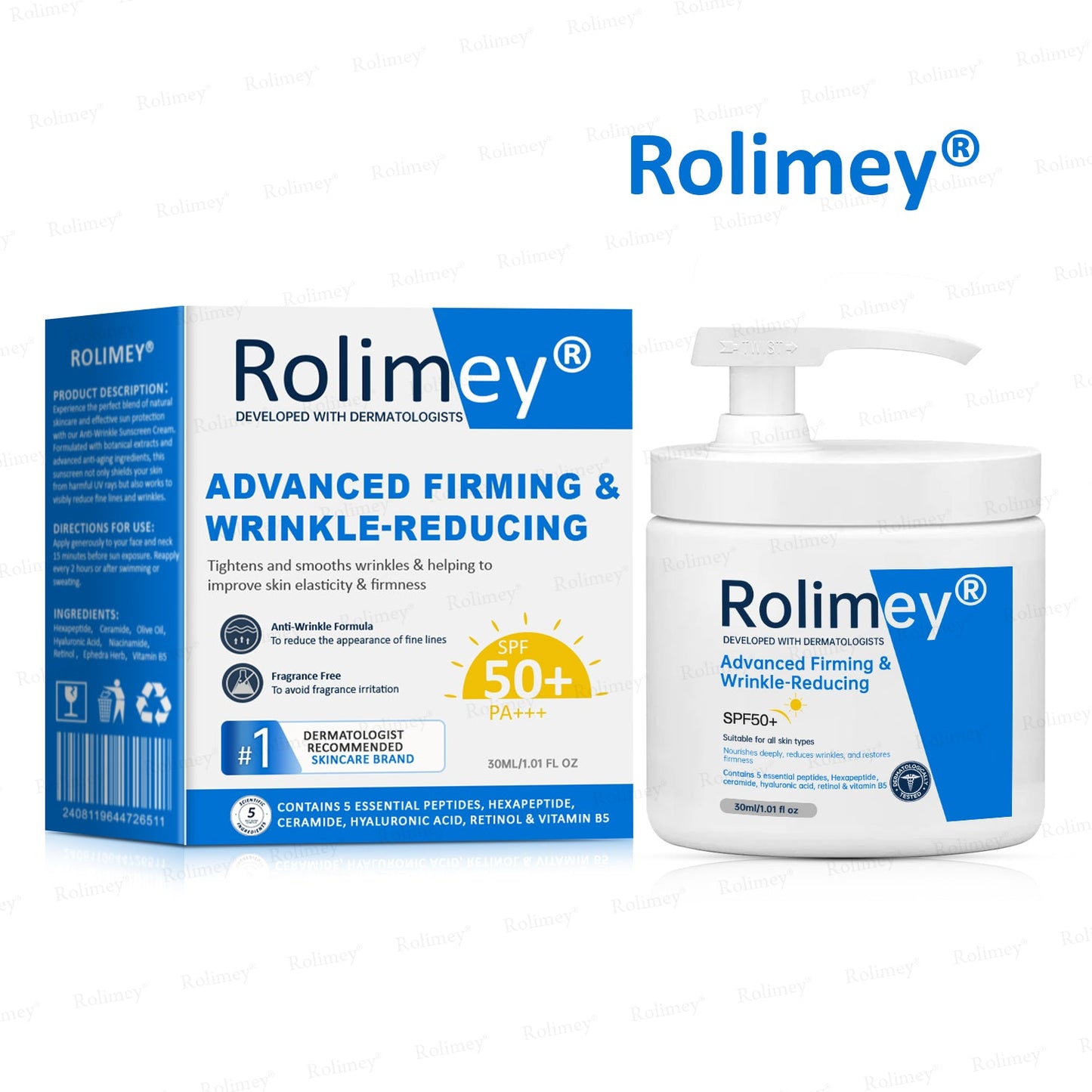 ✨✨💧(Ausztráliában gyártva és onnan szállítva)✨Rolimey® Advanced Firming & Wrinkle-Reducing Cream (SPF 50+ fényvédővel)✨UTOLSÓ NAP 60% KEDVEZMÉNY